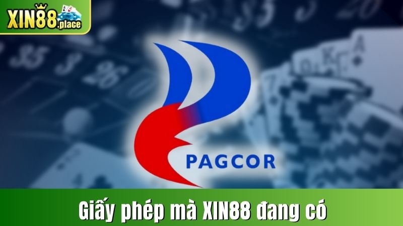 Giấy phép mà XIN88 đang có